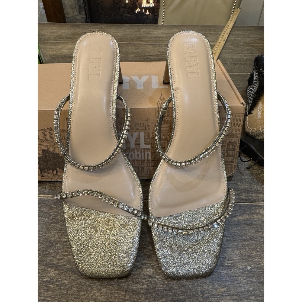 FARYL by FaryIrobin Alexandra Gold ALEXANDRA-GOLD Women's Size 13 - Picture 2 of 10